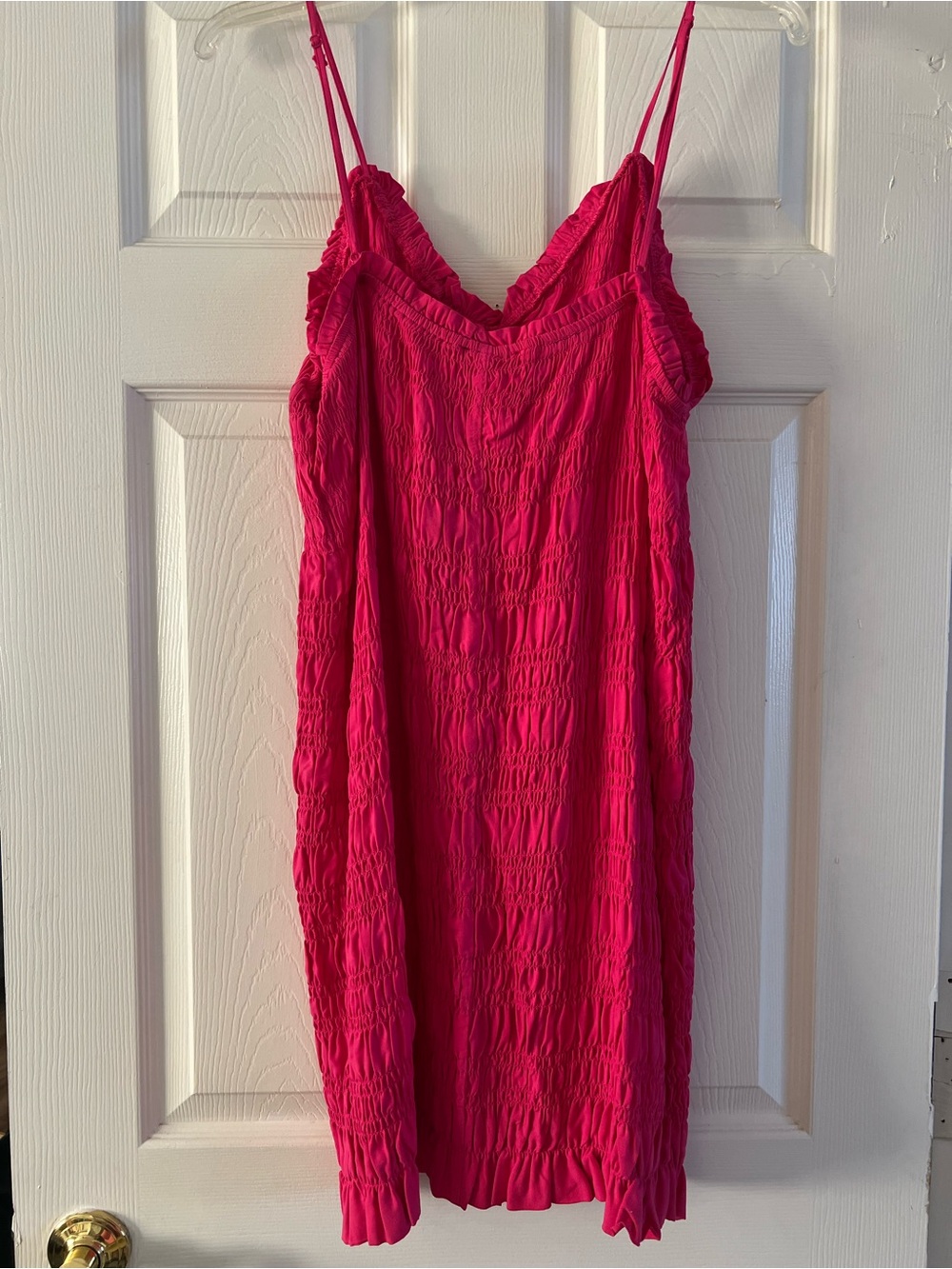 H&M Fuchsia Spaghetti-Strap Mini Dress